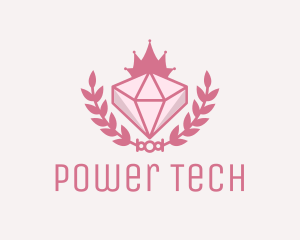 Pink Diamond Gemstone logo