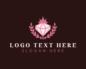 Pink Diamond Gemstone logo