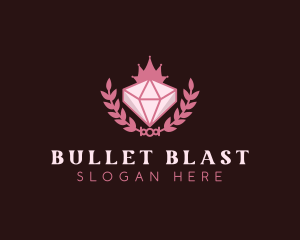 Pink Diamond Gemstone logo design