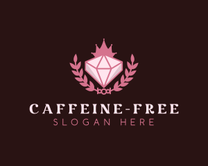 Pink Diamond Gemstone logo design