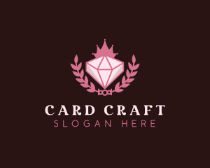 Pink Diamond Gemstone logo design