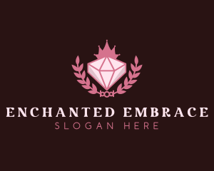 Pink Diamond Gemstone logo design