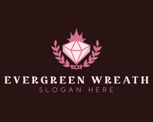 Pink Diamond Gemstone logo design