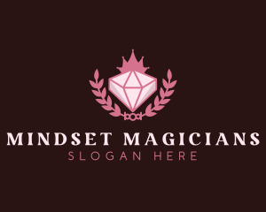 Pink Diamond Gemstone logo design