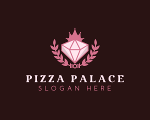 Pink Diamond Gemstone logo design