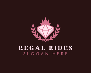 Pink Diamond Gemstone logo