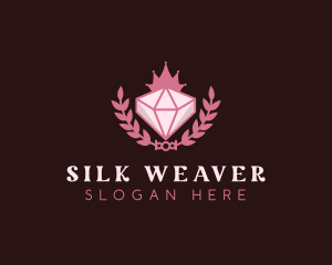 Pink Diamond Gemstone logo design