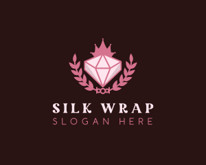 Pink Diamond Gemstone logo design