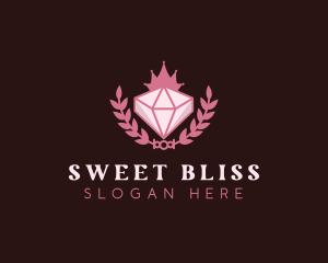 Pink Diamond Gemstone logo design