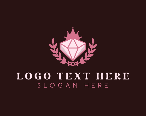 Pink Diamond Gemstone logo