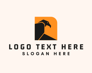 Vulture Bird Silhouette logo