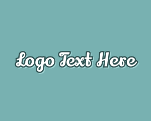 Cursive Retro  Business Logo