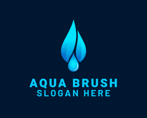 Purified Water Drop logo design