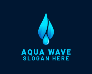 Purified Water Drop logo design