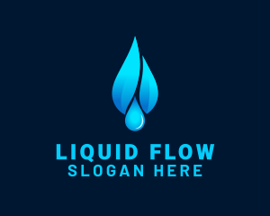 Purified Water Drop logo design