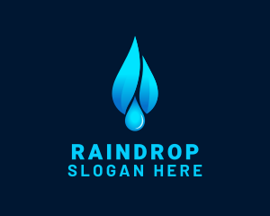 Purified Water Drop logo design