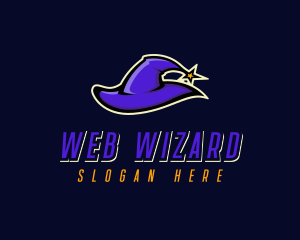 Wizard Hat Star logo design