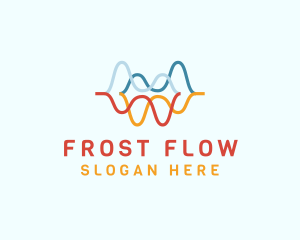 Colorful Water Wave logo design