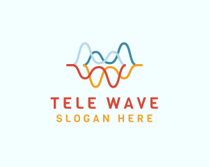 Colorful Water Wave logo design