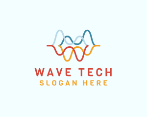 Colorful Water Wave logo design