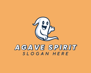 Halloween Ghost Spirit logo design