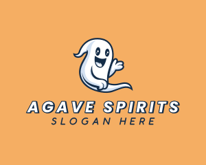 Halloween Ghost Spirit logo design