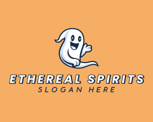 Halloween Ghost Spirit logo design