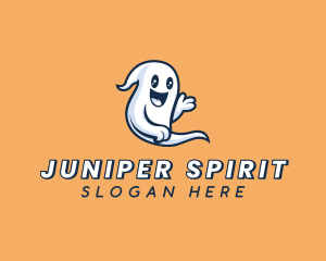 Halloween Ghost Spirit logo design