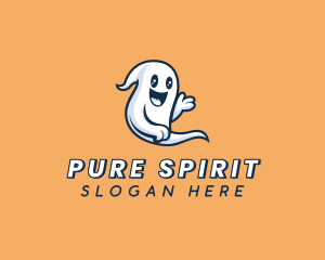 Halloween Ghost Spirit logo design