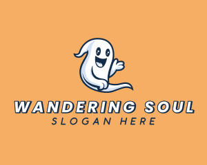 Halloween Ghost Spirit logo design