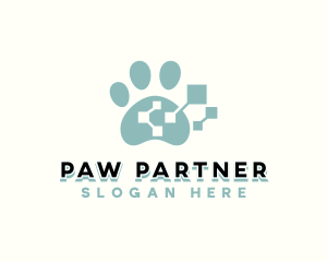 Pet Tech Paw logo design