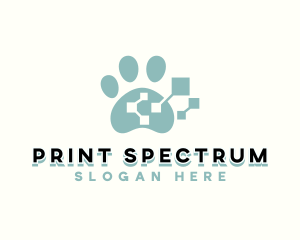 Pet Tech Paw logo design