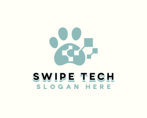 Pet Tech Paw logo design