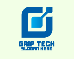 Circuit Tech Symbol logo design