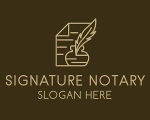Paper Legal Contract Notary  logo