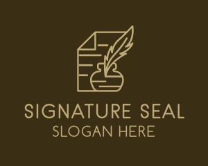 Paper Legal Contract Notary  logo