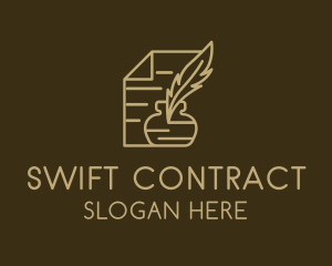 Paper Legal Contract Notary  logo