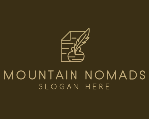 Paper Legal Contract Notary  logo design