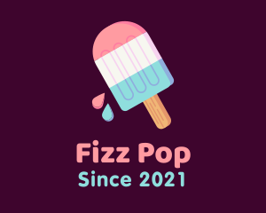 Multicolor Ice Cream Popsicle logo design