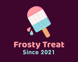 Multicolor Ice Cream Popsicle logo