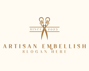 Luxury Artisan Shears logo design