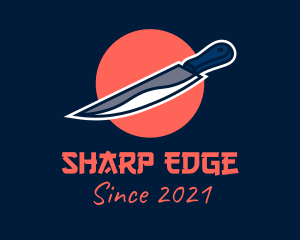 Japanese Sharp Knife logo design