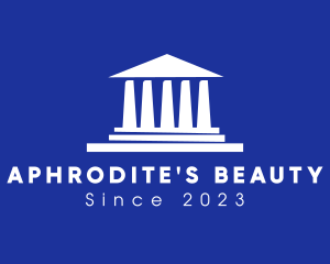 Greek Parthenon Architecture logo design