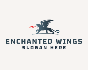 Winged Wild Panther logo design