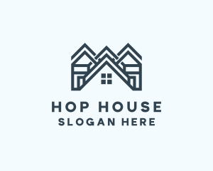 Multiple House Roof logo design