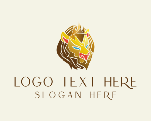 Gold Regal Lion logo