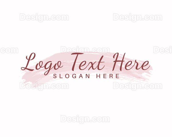 Feminine Cursive Brush Logo