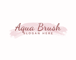 Feminine Cursive Brush logo design