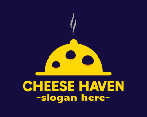 Yellow Cheese Cloche logo design