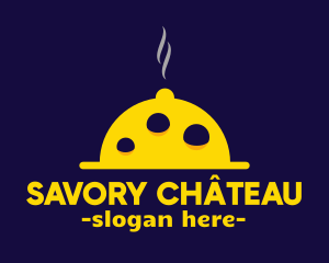 Yellow Cheese Cloche logo design